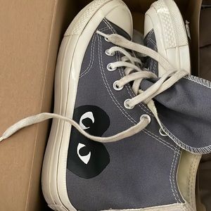 Grey Comme des garçons converse women